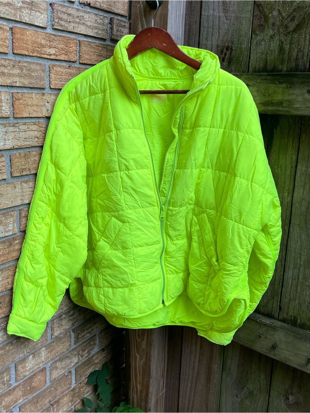 FP Movement by Free People Neon Yellow Pippa Packable Puffer Jacket